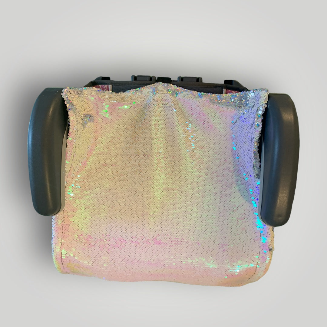 Hummingbird Sequin Booster Seat Cover