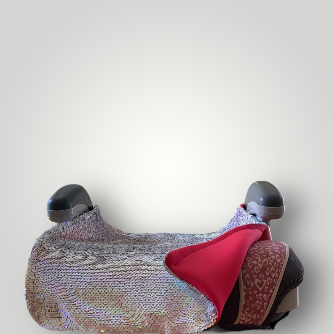 Hummingbird Sequin Booster Seat Cover